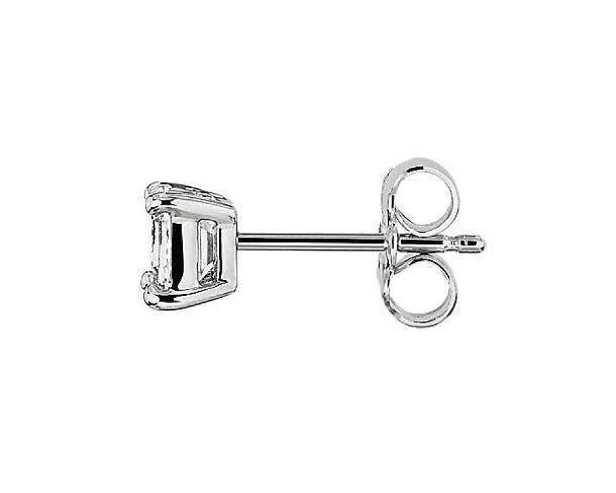 Earrings | Blue Nile Asscher Cut Diamond Stud Earrings In 14K White Gold (3/4 Ct. Tw.)