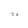 Earrings | Blue Nile Oval Diamond Stud Earrings In 14K White Gold (1 Ct. Tw.) G/Si