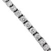 Bracelets | Blue Nile Diamond Flex Bar Bracelet In 14K White Gold (1/2 Ct. Tw)