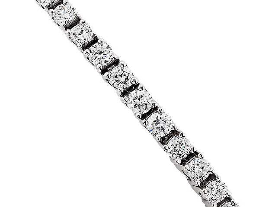 Bracelets | Blue Nile Diamond Flex Bar Bracelet In 14K White Gold (1/2 Ct. Tw)