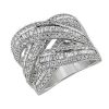 Rings | Blue Nile Baguette And Round Diamond Fashion Ring In 14K White Gold (1 1/2 Ct. Tw.)