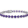 Bracelets | Blue Nile Amethyst Round Rope Bracelet In Sterling Silver (5Mm)