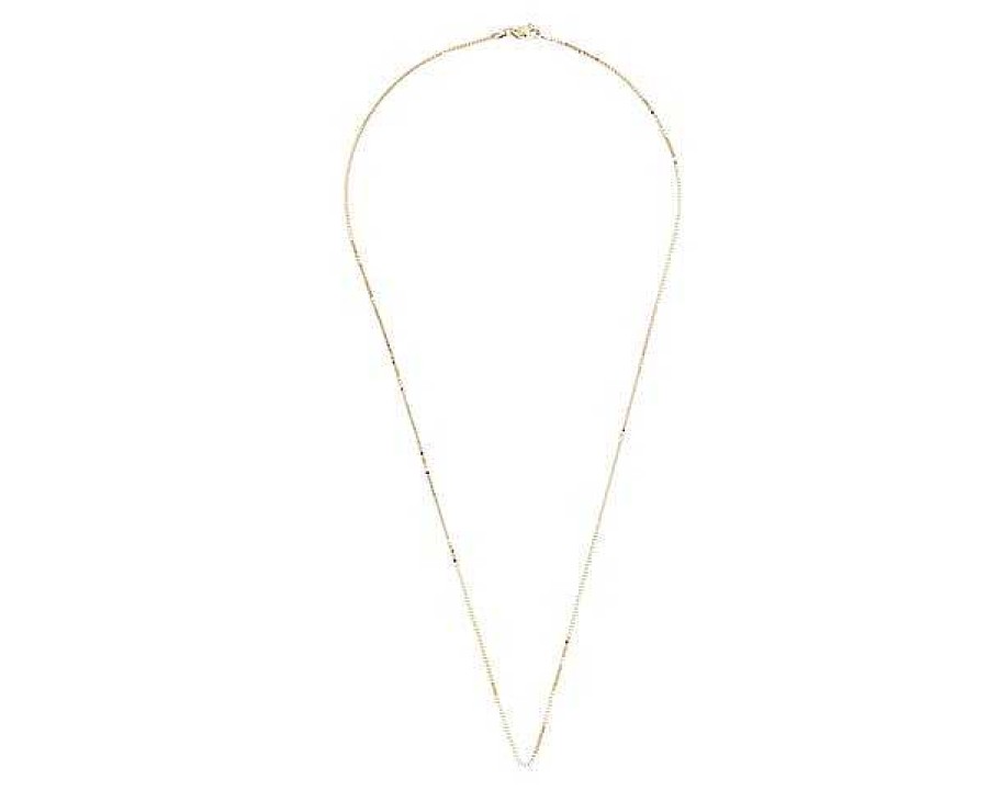 Necklaces | Blue Nile 18" Box Chain In 14K Yellow Gold (0.9 Mm)