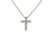 Necklaces | Blue Nile Tessere Diamond Cross Pendant In 14K Yellow Gold (1/4 Ct. Tw.)