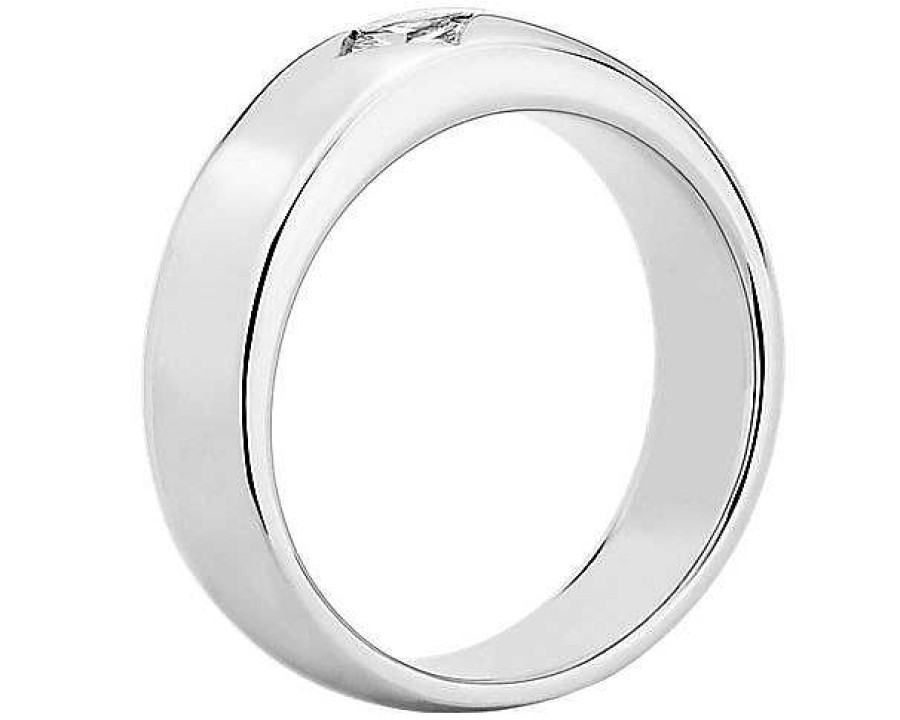 Rings | Blue Nile Zac Zac Posen Compass Set Single Princess Cut Diamond Ring In 14K White Gold (5.5 Mm, 1/4 Ct. Tw.)