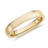 Men'S Rings | Blue Nile Low Dome Comfort Fit Wedding Ring In 18K Yellow Gold (4Mm)