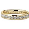 Women'S Rings | Blue Nile Channel Set Diamond Eternity Ring In 14K Yellow Gold (1 Ct. Tw.)