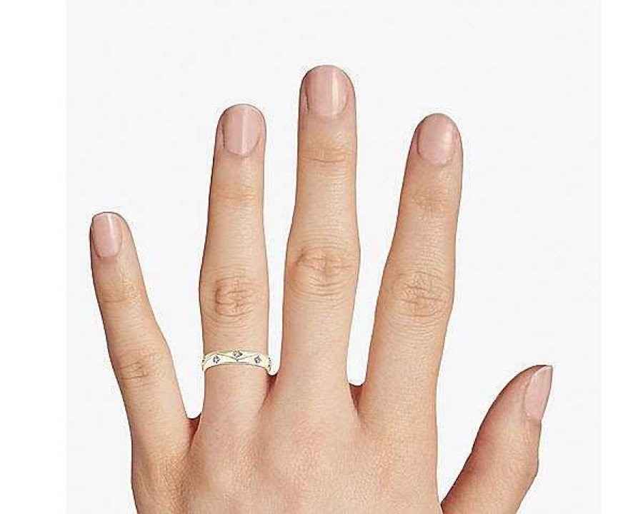 Rings | Blue Nile Zac Zac Posen Starlight Ring In 14K Yellow Gold (4 Mm, 1/10 Ct. Tw.)