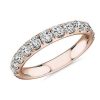 Women'S Rings | Blue Nile Riviera Pav Diamond Ring In 14K Rose Gold (1 Ct. Tw.)