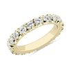 Women'S Rings | Blue Nile French Pav Diamond Eternity Ring In 14K Yellow Gold (2 Ct. Tw.)