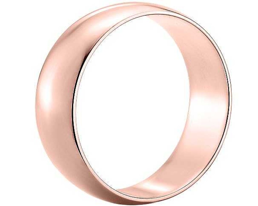 Men'S Rings | Blue Nile Classic Wedding Ring In 14K Rose Gold (7Mm)