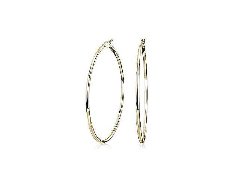 Earrings | Blue Nile Large Hoop Earrings In 14K Yellow Gold (2 X 45 Mm)