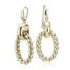 Earrings | Blue Nile Large Link Braided Drop Earrings In 14K Italian Yellow Gold