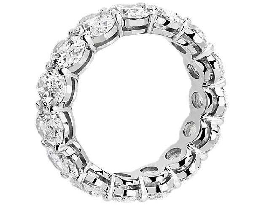 Women'S Rings | Blue Nile Oval Cut Eternity Ring In Platinum (6 Ct. Tw.)