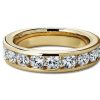 Women'S Rings | Blue Nile Channel Set Diamond Ring In 18K Yellow Gold (1 1/2 Ct. Tw.)