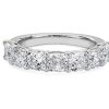 Women'S Rings | Blue Nile Seven Stone Cushion Lab Grown Diamond Ring In 14K White Gold (3 Ct. Tw.)