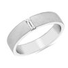 Rings | Blue Nile Zac Zac Posen Brushed Finish Baguette Diamond Ring In Platinum (5 Mm, 1/6 Ct. Tw.)