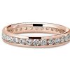 Women'S Rings | Blue Nile Channel Set Diamond Eternity Ring In 18K Rose Gold (1 Ct. Tw.)