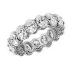 Rings | Blue Nile Lab Grown Diamond Oval Cut Eternity Ring In 14K White Gold (7 Ct. Tw.)