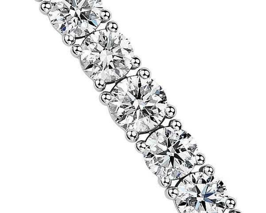 Bracelets | Blue Nile Graduated Diamond Tennis Bracelet In 14K White Gold (10 Ct. Tw.)