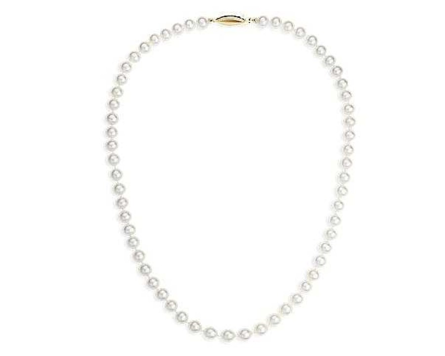 Necklaces | Blue Nile 20" Freshwater Cultured Pearl Strand With 14K Yellow Gold (6-6.5Mm)