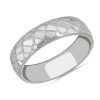 Men'S Rings | Blue Nile Mosaic Polished Wedding Ring In 14K White Gold (6Mm)