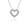 Necklaces | Blue Nile Lab Grown Diamond Heart Pendant In 14K White Gold (1 Ct. Tw.)