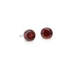 Earrings | Blue Nile Garnet Stud Earrings In 14K White Gold (7Mm)