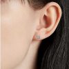 Earrings | Blue Nile Princess Cut Diamond Stud Earrings In 14K White Gold (1/2 Ct. Tw.)