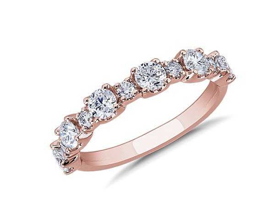 Rings | Blue Nile Capri Diamond Ring In 14K Rose Gold (1 Ct. Tw.)