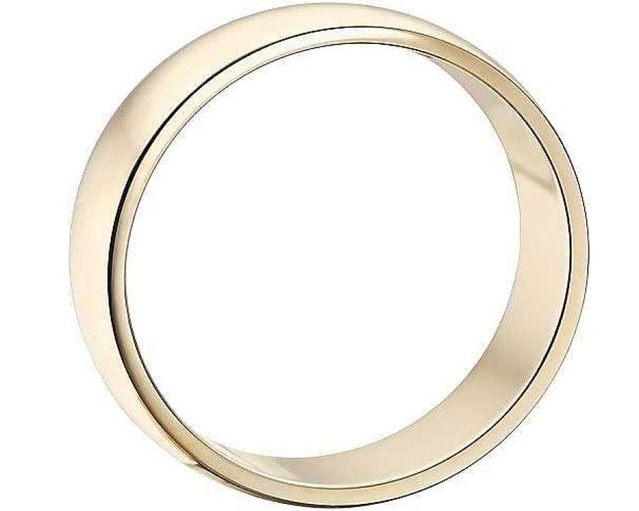 Men'S Rings | Blue Nile Classic Wedding Ring In 14K Yellow Gold (6Mm)