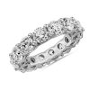 Women'S Rings | Blue Nile Lab Grown Diamond Low Dome Eternity Ring In 14K White Gold (6 Ct. Tw.)