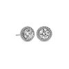 Earrings | Blue Nile Diamond Halo Stud Earrings In 14K White Gold (2 1/2 Ct. Tw.)