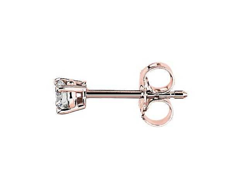 Earrings | Blue Nile Diamond Stud Earrings In 14K Rose Gold (1/4 Ct. Tw.)