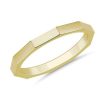 Women'S Rings | Blue Nile Stackable Rectangle Edged Ring In 18K Yellow Gold (2Mm)