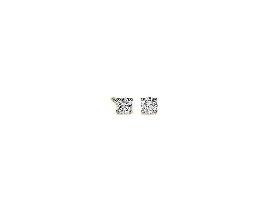 Earrings | Blue Nile Diamond Stud Earrings In 14K Yellow Gold (1/3 Ct. Tw.)