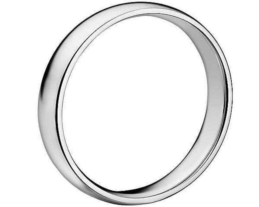 Men'S Rings | Blue Nile Mid-Weight Comfort Fit Wedding Ring In 14K White Gold (4Mm)