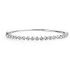 Bracelets | Blue Nile Floating Diamond Bangle In 14K White Gold (5 Ct. Tw.)