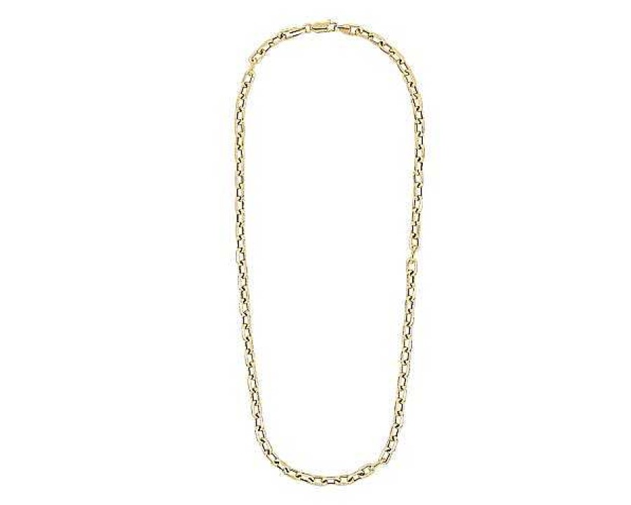 Necklaces | Blue Nile 18" Diamond Cut Open Link Cable Chain Necklace In 14K Yellow Gold (4.9 Mm)