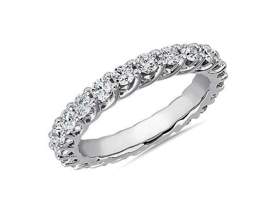 Women'S Rings | Blue Nile Tessere Diamond Eternity Ring In 14K White Gold (1 1/2 Ct. Tw.)