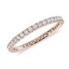 Rings | Blue Nile Riviera Pav Diamond Eternity Ring In 14K Rose Gold (1/2 Ct. Tw.)