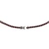 Necklaces | Blue Nile Garnet Eternity Necklace In Sterling Silver (3Mm)