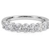 Women'S Rings | Blue Nile Seven Stone Oval Diamond Ring In 14K White Gold (1 Ct. Tw.)