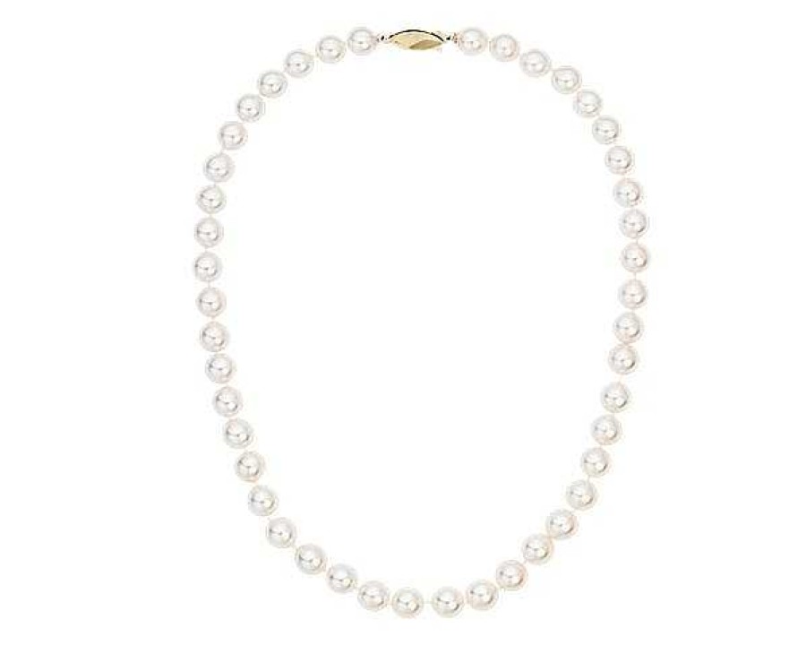 Necklaces | Blue Nile 16" Classic Akoya Cultured Pearl Strand Necklace In 18K Yellow Gold (8.0-8.5Mm)