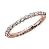 Women'S Rings | Blue Nile Floating Diamond Wedding Ring In 14K Rose Gold (1/3 Ct. Tw.)