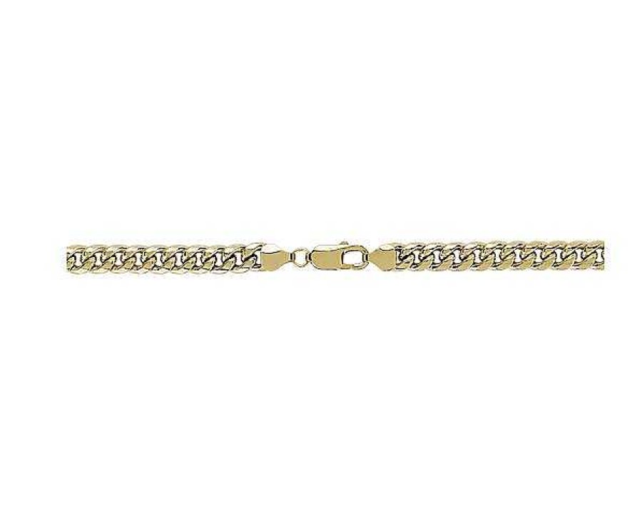 Necklaces | Blue Nile 24" Men'S Semi-Solid Miami Cuban Chain In 14K Yellow Gold (7.3 Mm)