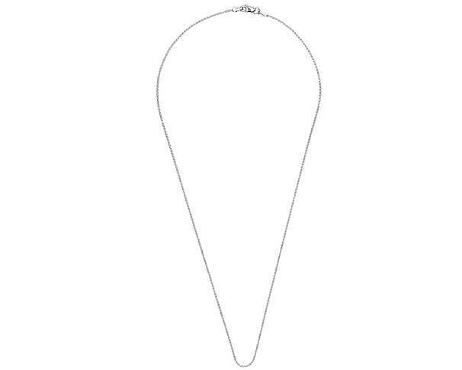 Necklaces | Blue Nile 18" Wheat Chain In 14K White Gold (1.2 Mm)