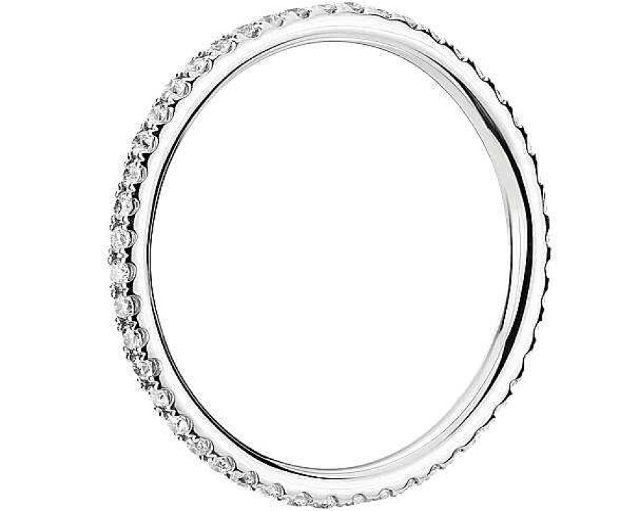 Rings | Blue Nile Riviera Petite Micropav Diamond Eternity Ring In 14K White Gold (1/4 Ct. Tw.)