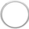 Men'S Rings | Blue Nile Beveled Edge Matte Wedding Ring In Platinum (6Mm)