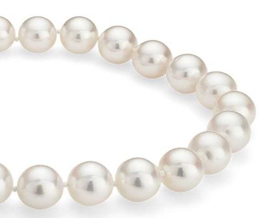 Necklaces | Blue Nile Freshwater Cultured Pearl Strand Necklace In 14K White Gold (10.5-11.5Mm)